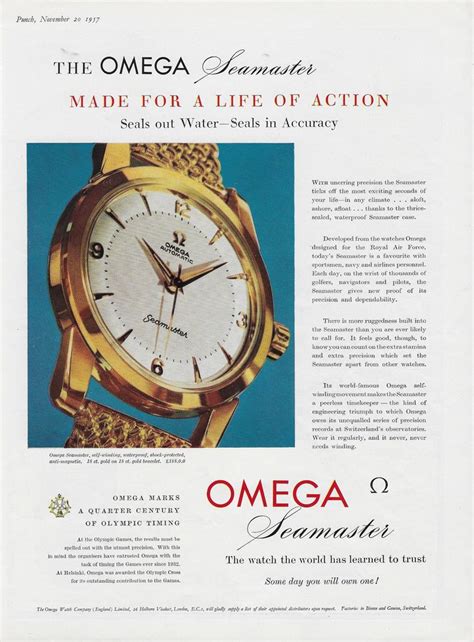 omega seamaster advertisement|old omega ads.